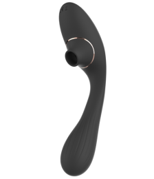 Stimulateur Clitoridien & Vibromasseur Point G 2-en-1 DINA Noir - WS-NV017BLK